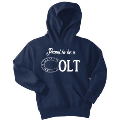 Youth Fleece Hoodie - Proud to be a Colt Thumbnail