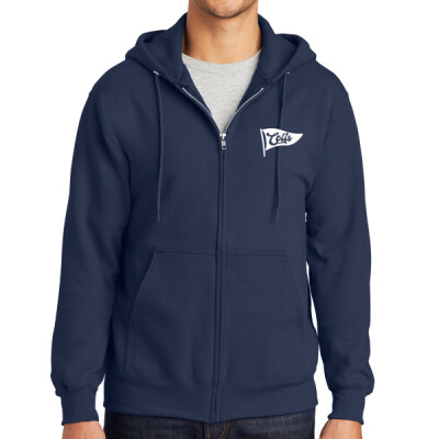 Adult Fleece Full Zip Hoodie - Colts Pennant Thumbnail